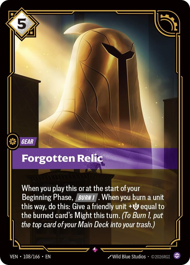Image for Forgotten Relic (108/166) [Vendetta] - Riftbound: League of Legends Trading Card Game