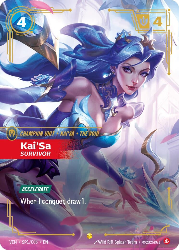 Image for Kai'Sa - Survivor (SP1/006) [Vendetta] - Riftbound: League of Legends Trading Card Game