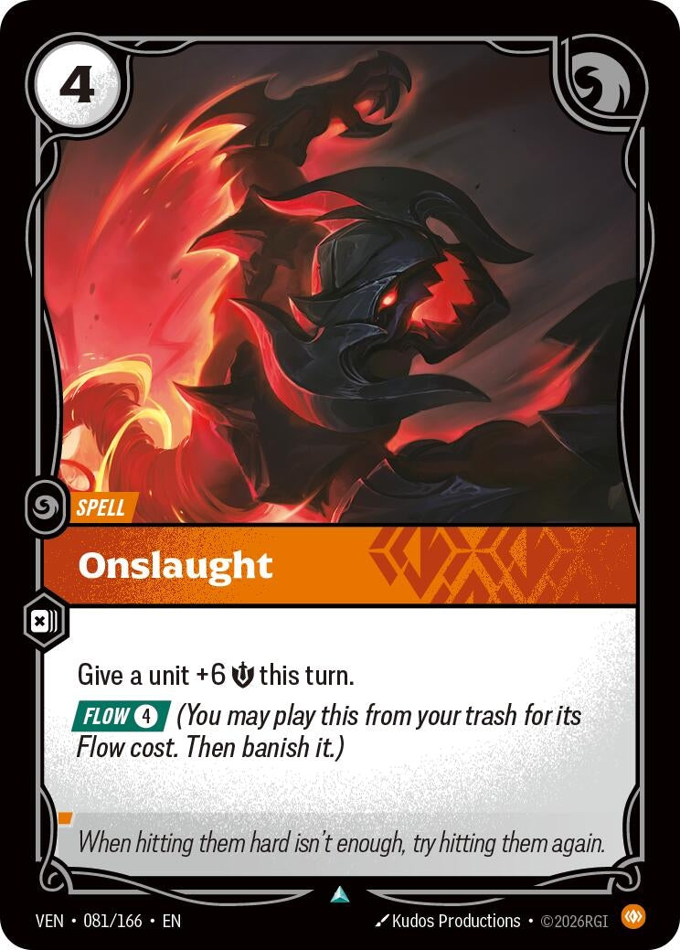 Image for Onslaught (081/166) [Vendetta] - Riftbound: League of Legends Trading Card Game