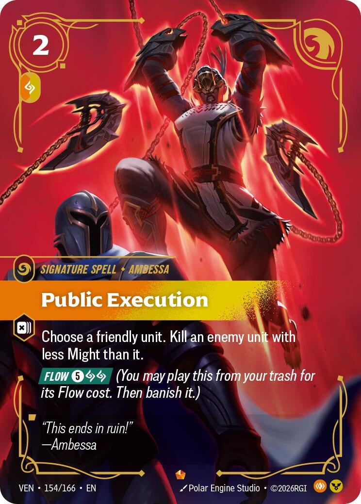 Image for Public Execution (154/166) [Vendetta] - Riftbound: League of Legends Trading Card Game