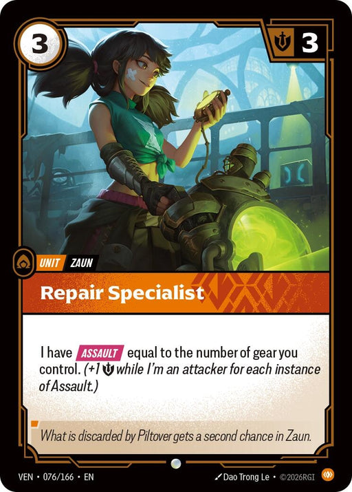 Image for Repair Specialist (076/166) [Vendetta] - Riftbound: League of Legends Trading Card Game