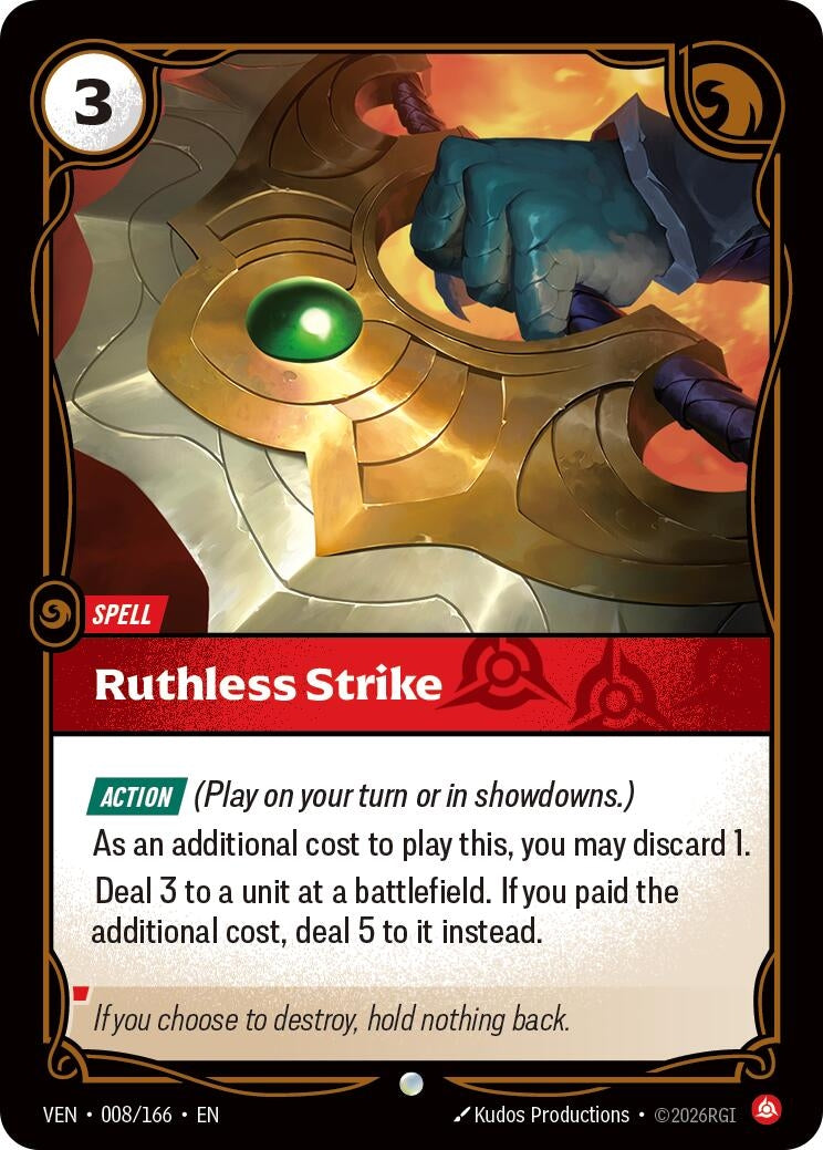 Image for Ruthless Strike (008/166) [Vendetta] - Riftbound: League of Legends Trading Card Game