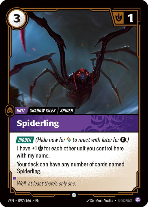 Image for Spiderling (097/166) [Vendetta] - Riftbound: League of Legends Trading Card Game
