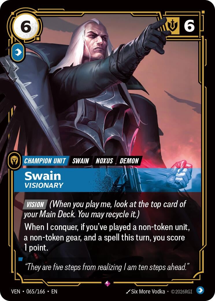 Image for Swain - Visionary (065/166) [Vendetta] - Riftbound: League of Legends Trading Card Game