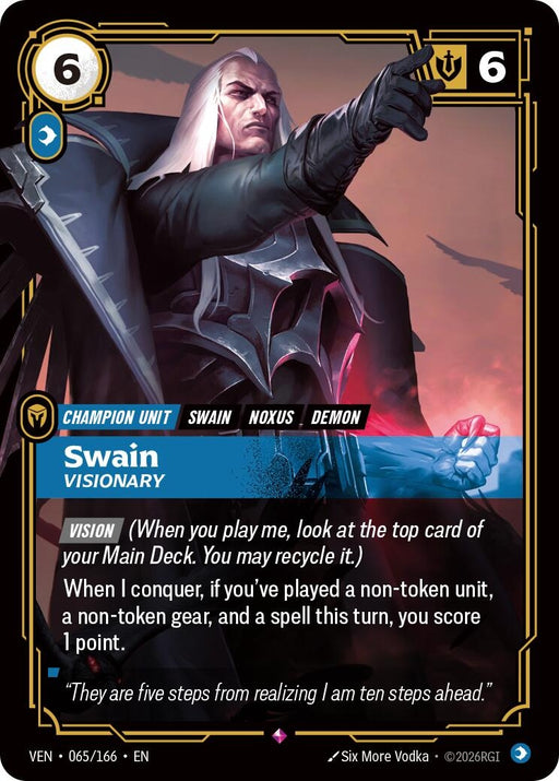 Image for Swain - Visionary (065/166) [Vendetta] - Riftbound: League of Legends Trading Card Game