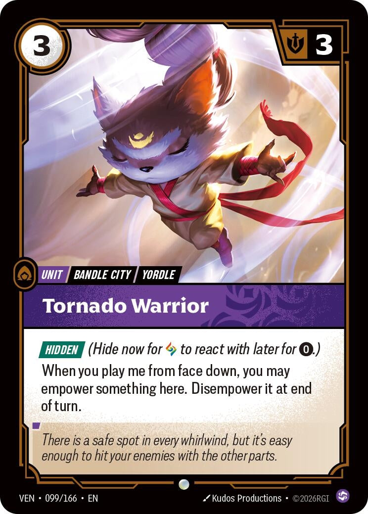 Image for Tornado Warrior (099/166) [Vendetta] - Riftbound: League of Legends Trading Card Game