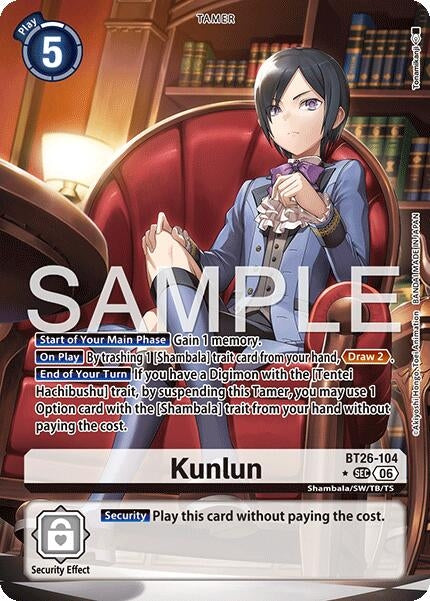 Image for Kunlun (Alternate Art) (BT26-104 SEC) [Timeless Bonds] - Digimon Card Game