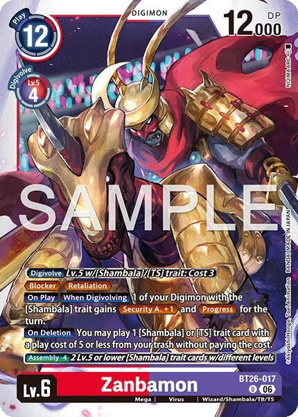 Zanbamon (BT26-017 U) [Timeless Bonds]