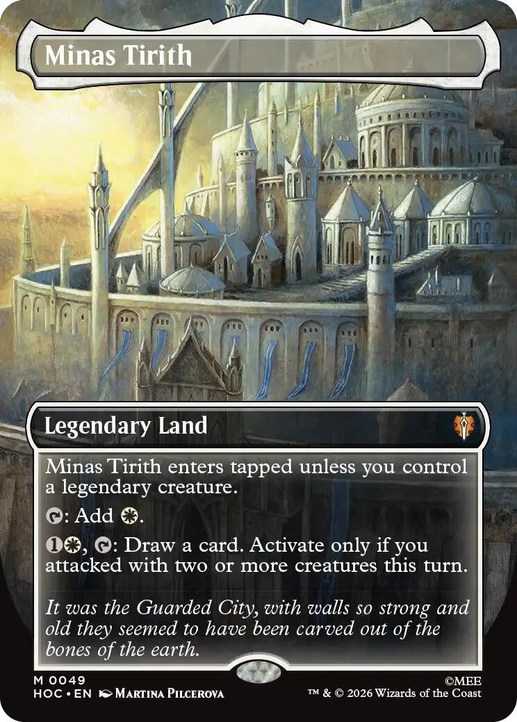 Image for Minas Tirith (Borderless) (49) [The Hobbit: Eternal-Legal] - Magic: The Gathering