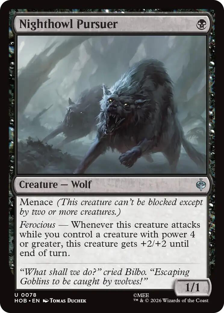 Image for Nighthowl Pursuer (78) [The Hobbit] - Magic: The Gathering