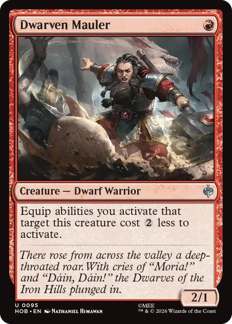 Image for Dwarven Mauler (95) [The Hobbit] - Magic: The Gathering