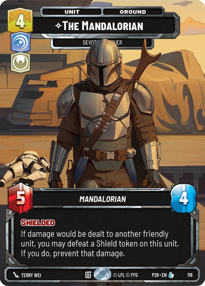 Image for The Mandalorian - Devoted Rescuer (Participation) (119) [Galactic Championship 2026] - Star Wars: Unlimited