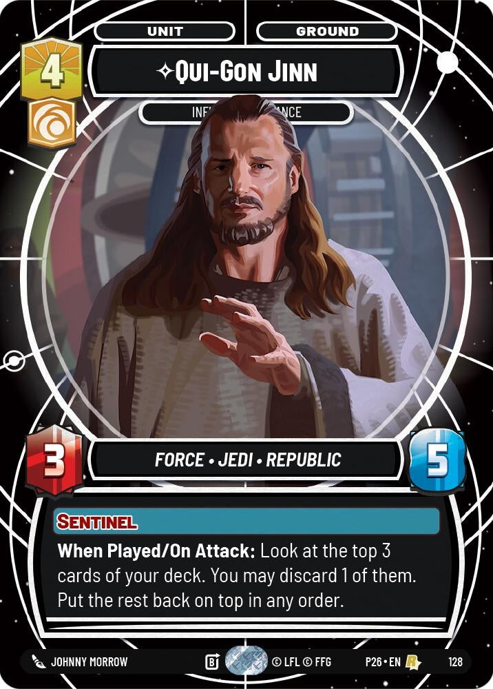Image for Qui-Gon Jinn - Influencing Chance (128) [Galactic Championship 2026] - Star Wars: Unlimited