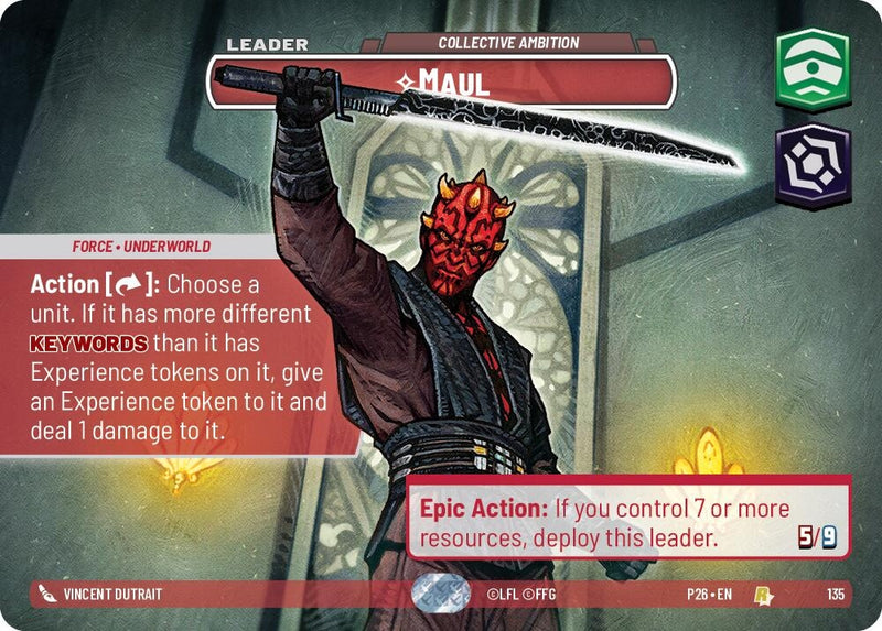 Image for Maul - Collective Ambition (Prize Wall) (135) [Galactic Championship 2026] - Star Wars: Unlimited