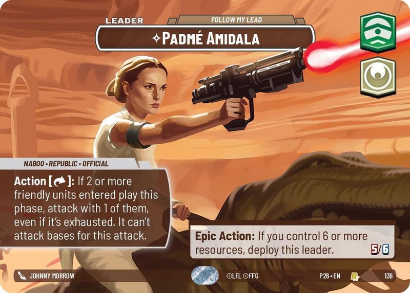 Image for Padme Amidala - Follow My Lead (Prize Wall) (136) [Galactic Championship 2026] - Star Wars: Unlimited