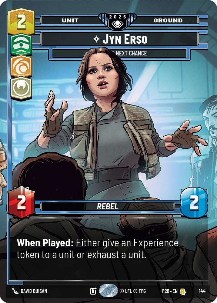 Image for Jyn Erso - Take the Next Chance (Prize Wall) (144) [Galactic Championship 2026] - Star Wars: Unlimited