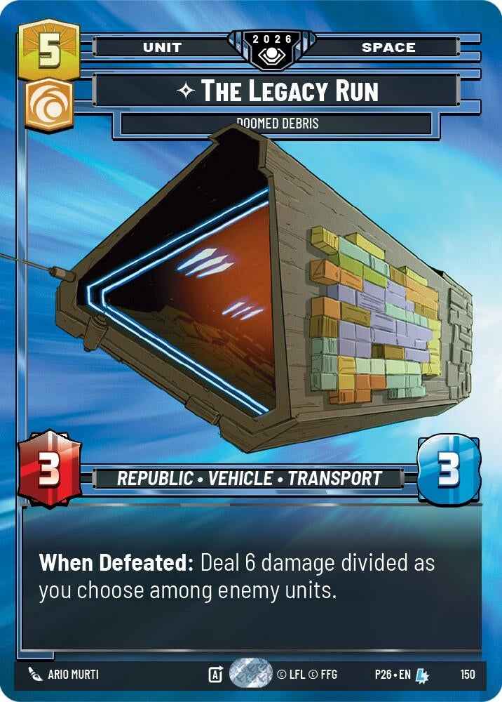 Image for The Legacy Run - Doomed Debris (Prize Wall) (150) [Galactic Championship 2026] - Star Wars: Unlimited