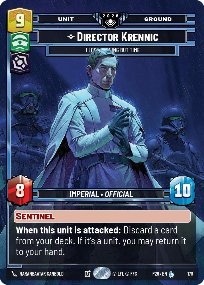 Image for Director Krennic - I Lose Nothing But Time (170) [Galactic Championship 2026] - Star Wars: Unlimited