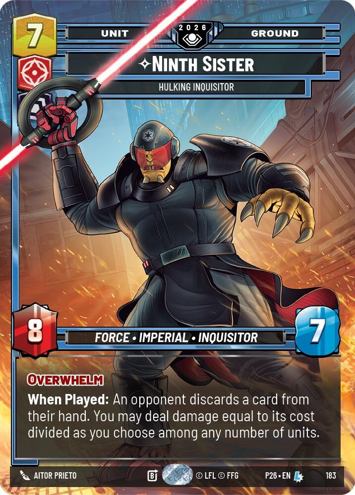Image for Ninth Sister - Hulking Inquisitor (183) [Galactic Championship 2026] - Star Wars: Unlimited