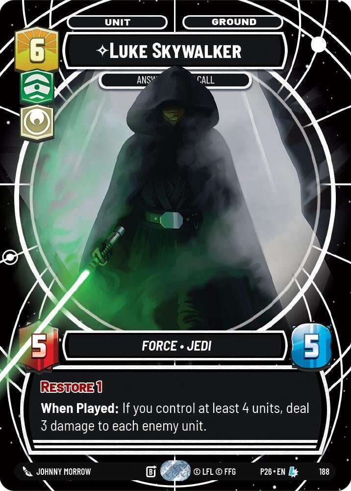 Image for Luke Skywalker - Answering the Call (188) [Galactic Championship 2026] - Star Wars: Unlimited