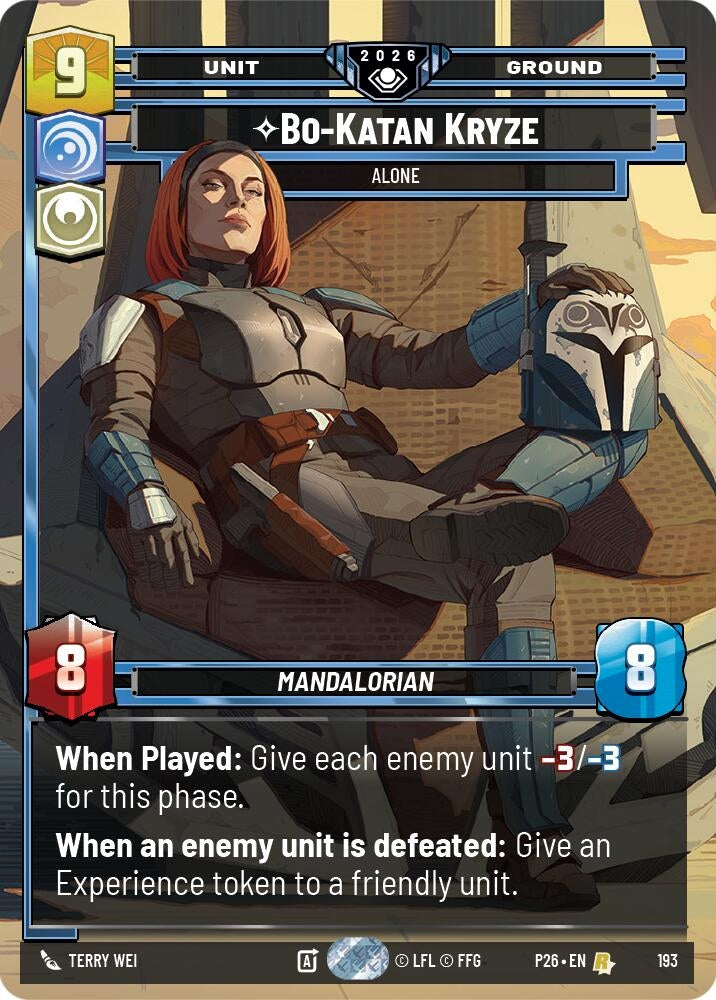 Image for Bo-Katan Kryze - Alone (193) [Galactic Championship 2026] - Star Wars: Unlimited