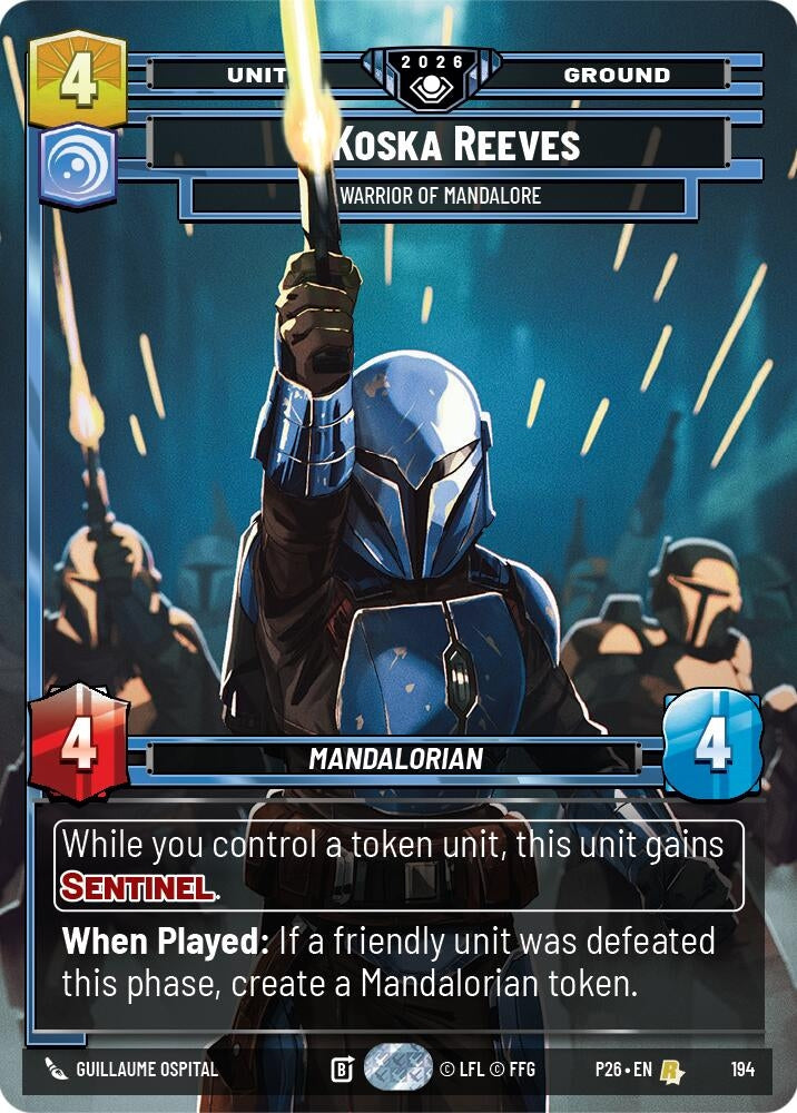 Image for Koska Reeves - Warrior of Mandalore (194) [Galactic Championship 2026] - Star Wars: Unlimited
