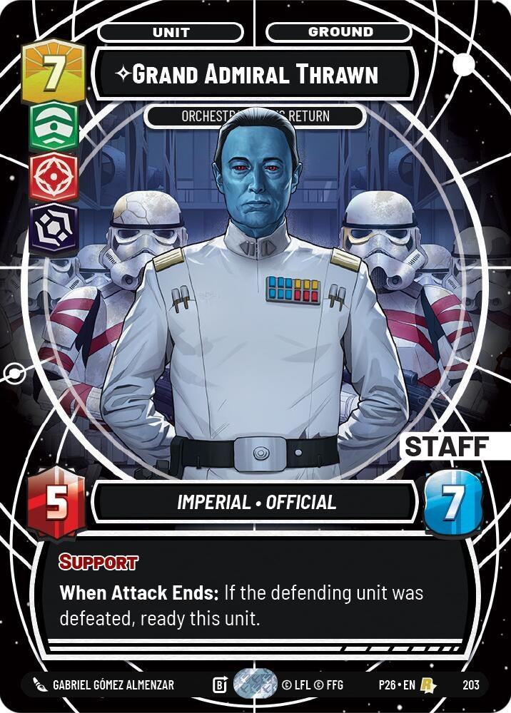 Image for Grand Admiral Thrawn - Orchestrating His Return (203) [Galactic Championship 2026] - Star Wars: Unlimited
