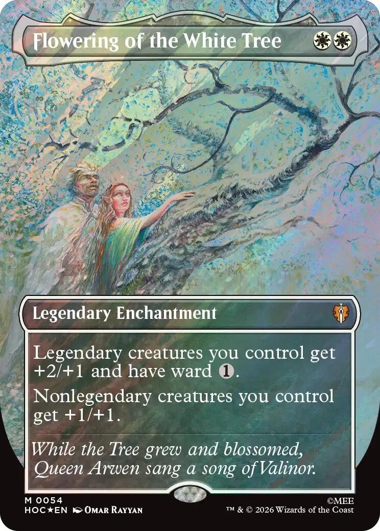 Image for Flowering of the White Tree (Borderless) (Surge Foil) (54) [The Hobbit: Eternal-Legal] - Magic: The Gathering