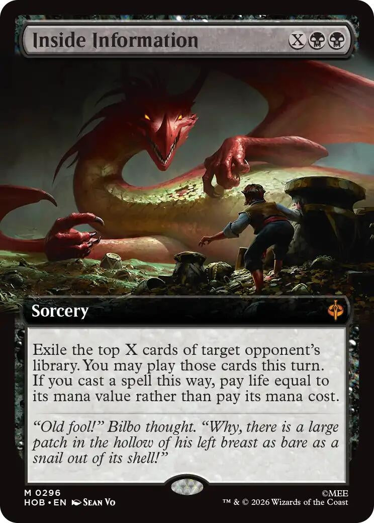 Image for Inside Information (Extended Art) (296) [The Hobbit] - Magic: The Gathering