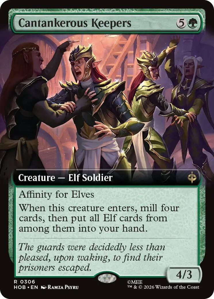 Image for Cantankerous Keepers (Extended Art) (306) [The Hobbit] - Magic: The Gathering