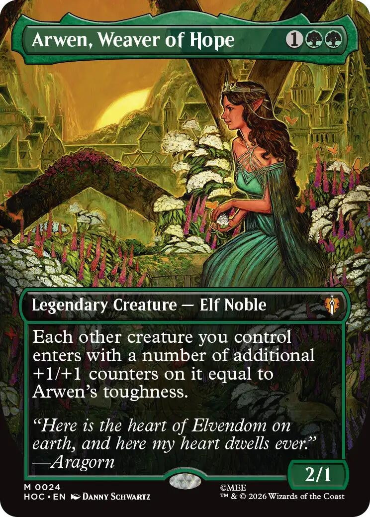 Image for Arwen, Weaver of Hope (Borderless) (24) [The Hobbit: Eternal-Legal] - Magic: The Gathering