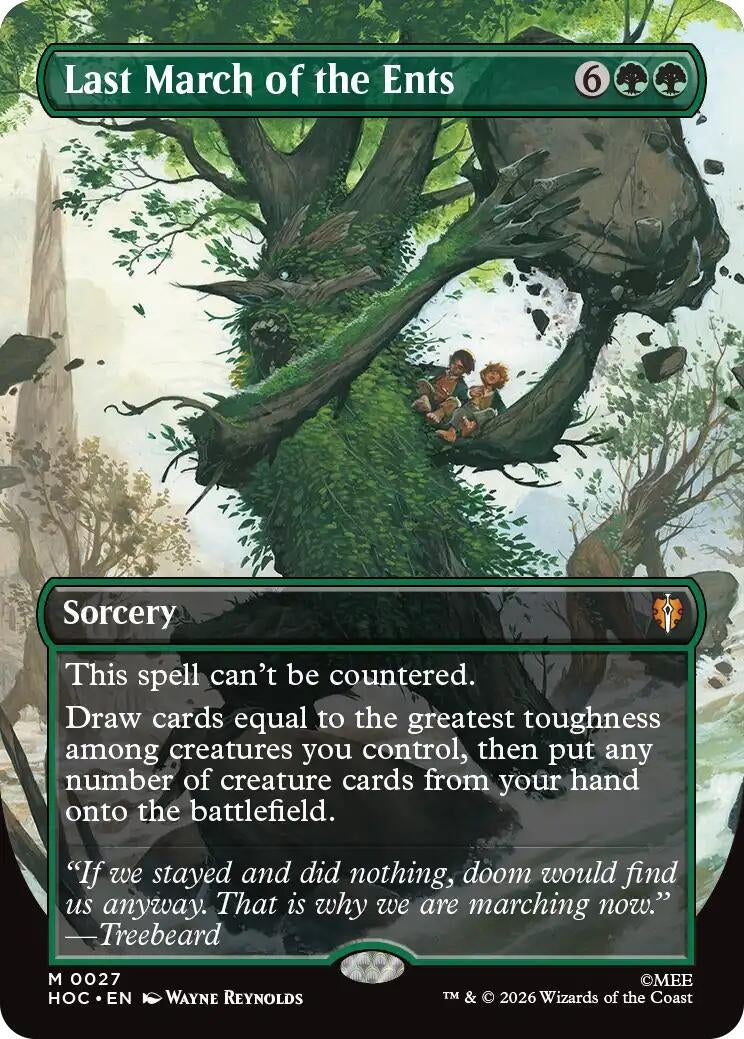 Image for Last March of the Ents (Borderless) (27) [The Hobbit: Eternal-Legal] - Magic: The Gathering