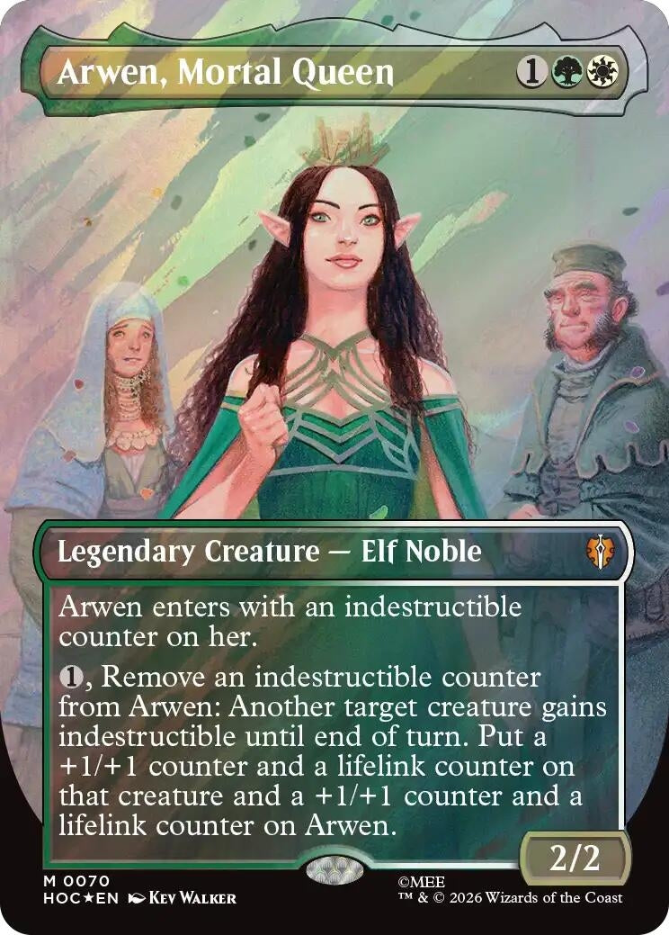 Image for Arwen, Mortal Queen (Borderless) (Surge Foil) (70) [The Hobbit: Eternal-Legal] - Magic: The Gathering