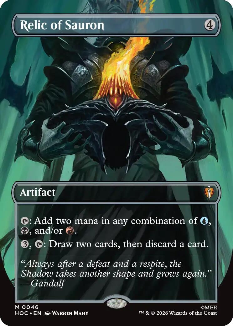 Image for Relic of Sauron (Borderless) (46) [The Hobbit: Eternal-Legal] - Magic: The Gathering