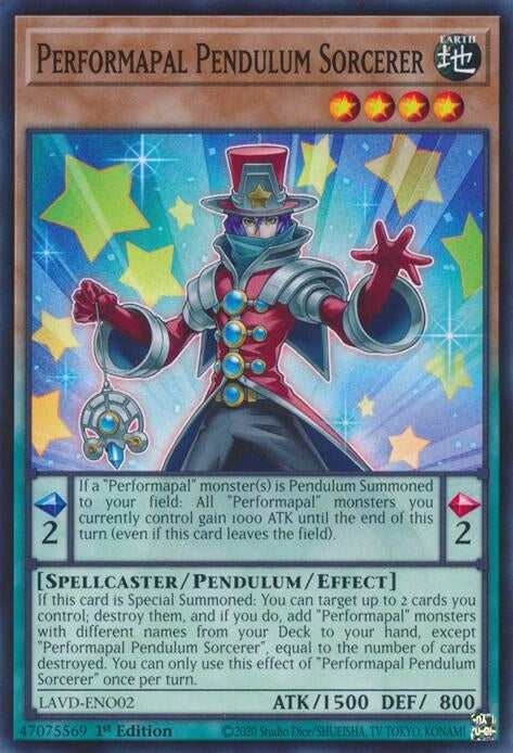 Image for Performapal Pendulum Sorcerer (LAVD-ENO02) [Legendary Arc-V Decks] - YuGiOh