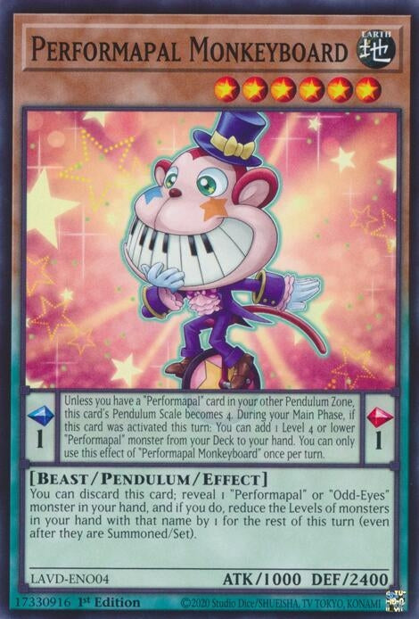 Image for Performapal Monkeyboard (LAVD-ENO04) [Legendary Arc-V Decks] - YuGiOh