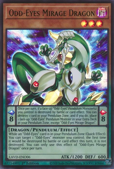 Image for Odd-Eyes Mirage Dragon (LAVD-ENO06) [Legendary Arc-V Decks] - YuGiOh