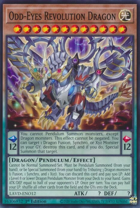 Image for Odd-Eyes Revolution Dragon (LAVD-ENO12) [Legendary Arc-V Decks] - YuGiOh