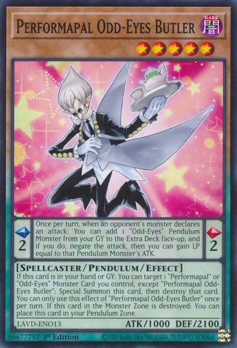 Image for Performapal Odd-Eyes Butler (LAVD-ENO13) [Legendary Arc-V Decks] - YuGiOh
