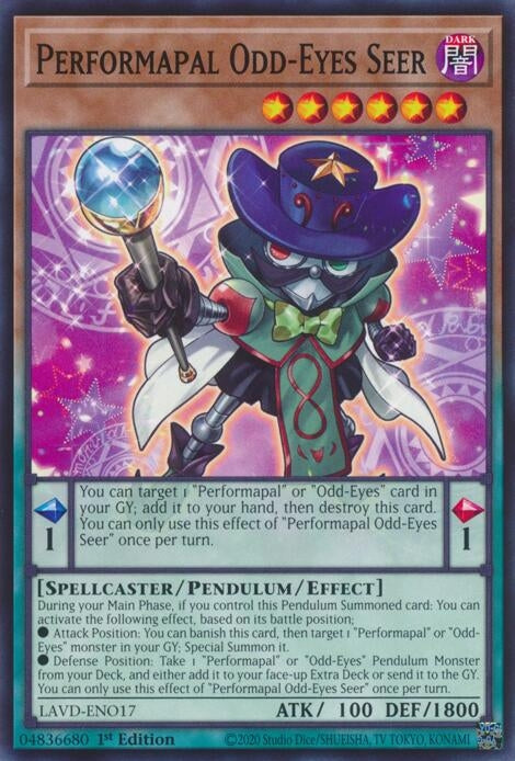 Image for Performapal Odd-Eyes Seer (LAVD-ENO17) [Legendary Arc-V Decks] - YuGiOh