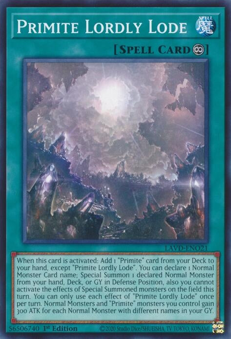Image for Primite Lordly Lode (LAVD-ENO21) [Legendary Arc-V Decks] - YuGiOh