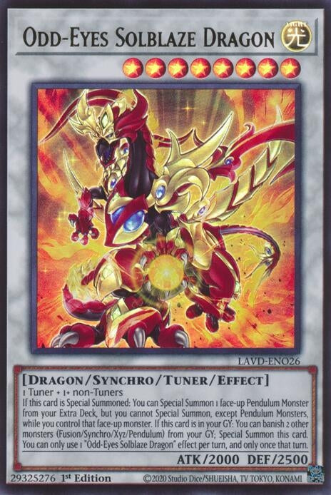 Image for Odd-Eyes Solblaze Dragon (LAVD-ENO26) [Legendary Arc-V Decks] - YuGiOh