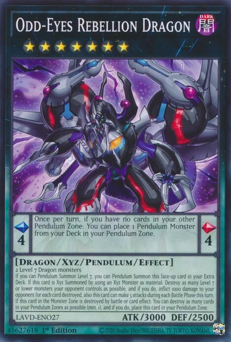 Image for Odd-Eyes Rebellion Dragon (LAVD-ENO27) [Legendary Arc-V Decks] - YuGiOh