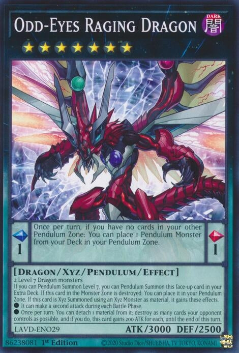 Image for Odd-Eyes Raging Dragon (LAVD-ENO29) [Legendary Arc-V Decks] - YuGiOh