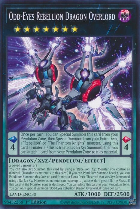 Image for Odd-Eyes Rebellion Dragon Overlord (LAVD-ENO30) [Legendary Arc-V Decks] - YuGiOh