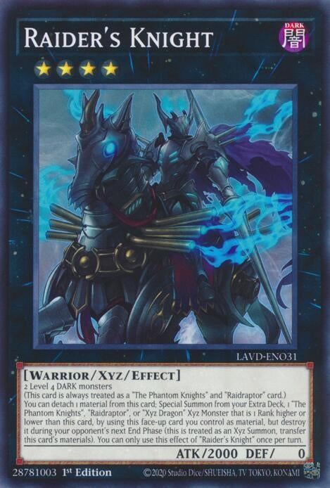 Image for Raider's Knight (LAVD-ENO31) [Legendary Arc-V Decks] - YuGiOh