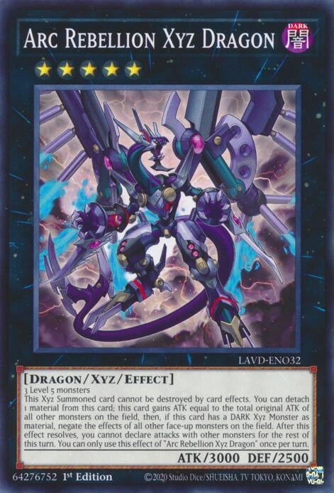 Image for Arc Rebellion Xyz Dragon (LAVD-ENO32) [Legendary Arc-V Decks] - YuGiOh