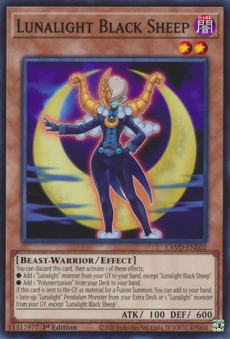 Image for Lunalight Black Sheep (LAVD-ENL02) [Legendary Arc-V Decks] - YuGiOh