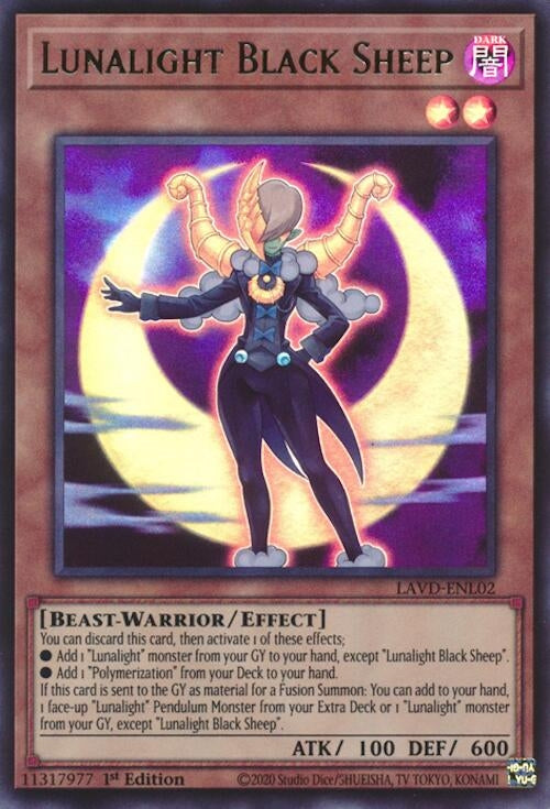 Image for Lunalight Black Sheep (UR) (LAVD-ENL02) [Legendary Arc-V Decks] - YuGiOh