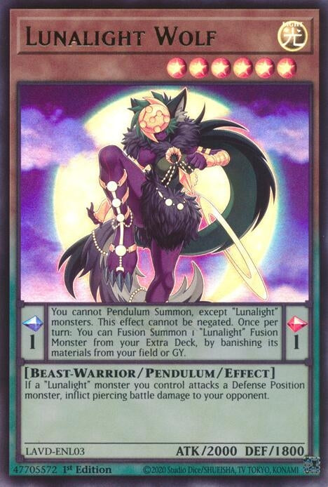 Image for Lunalight Wolf (LAVD-ENL03) [Legendary Arc-V Decks] - YuGiOh